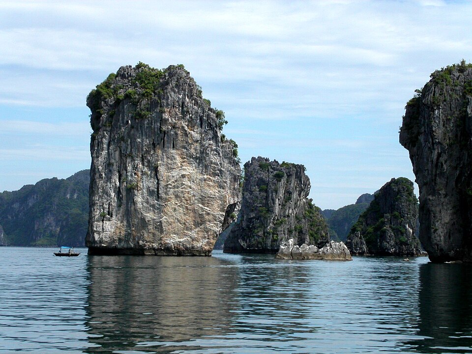 Pemandangan udara pelabuhan kontainer